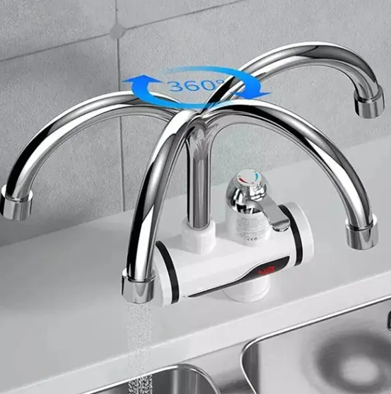 Electric Instant Hot Water Tap with Hand Shower – Fast Heating Faucet for Kitchen & Bathroom Energy Efficient & Convenient Hot Water Solution